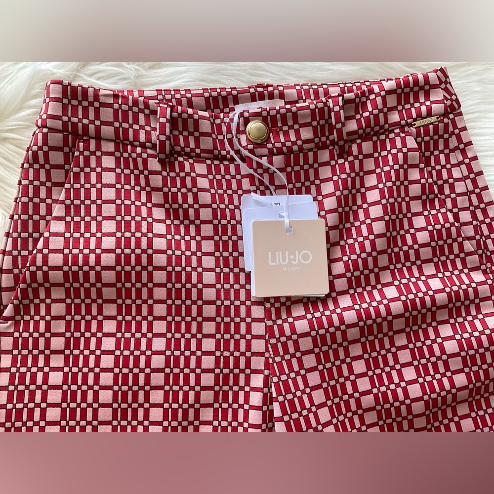 LIU.JO OPTICAL JACQUARD TROUSERS - Picture 3 of 9